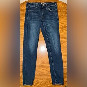 American Eagle Outfitters Dark Blue Women's Skinny Jeans